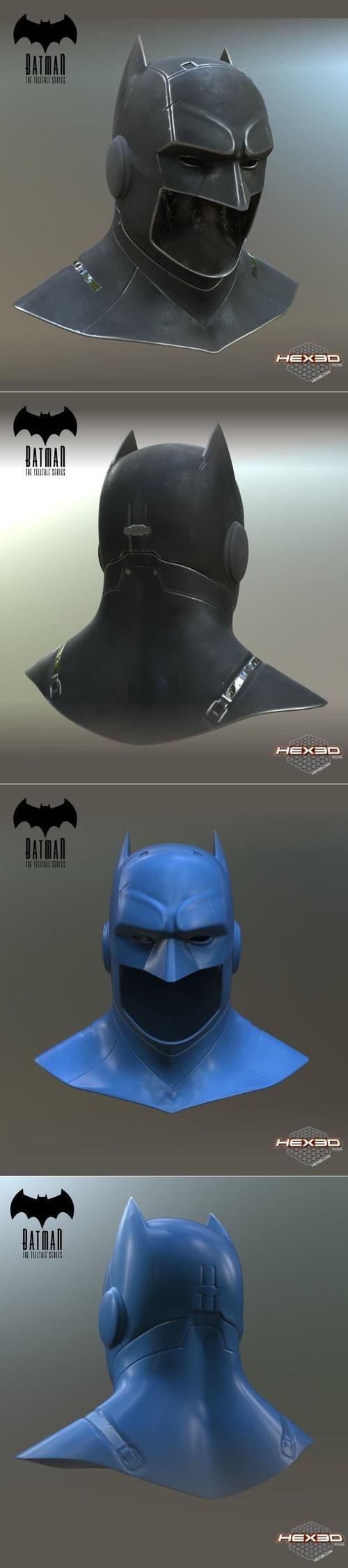 Hex3D Batman Cowl – 3D Print