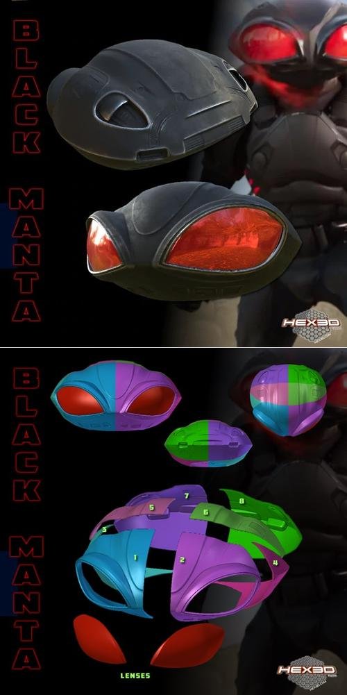 Black Manta Helm – 3D Print