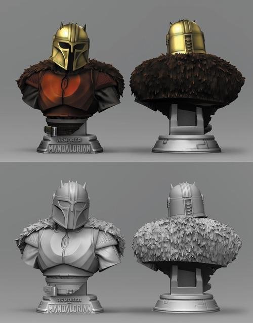 The Mandalorian Armorer Bust – 3D Print