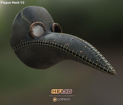 Plague Mask V2 – 3D Print