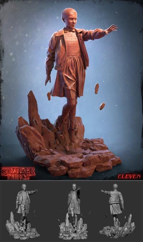 Eleven From Stranger Thing – 3D Print