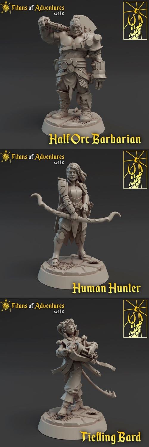 Titans of Adventure set 12 – 3D Print