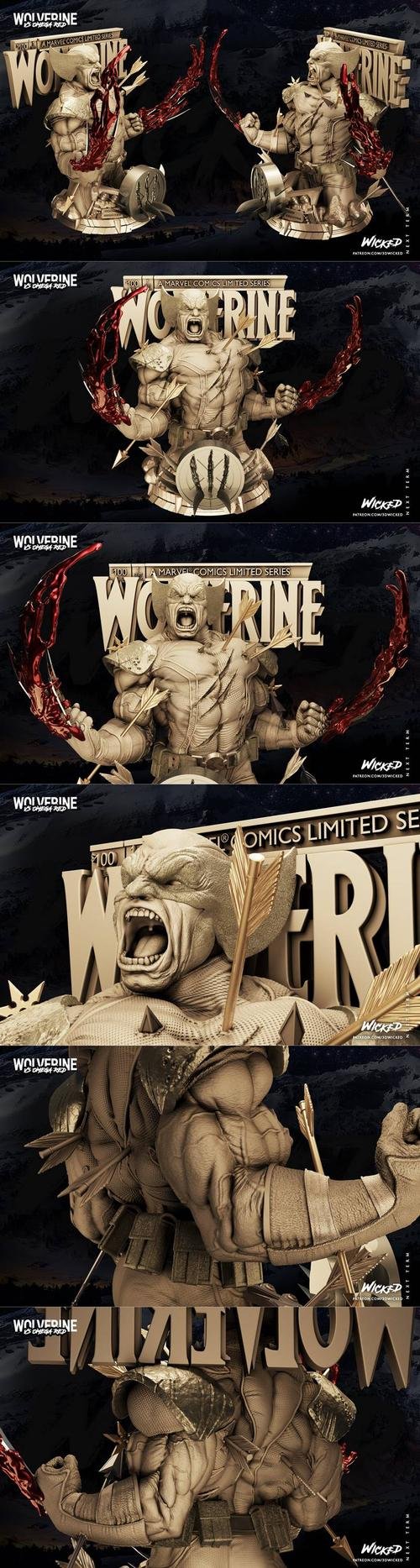 3DWicked Wolverine Bust – 3D Print