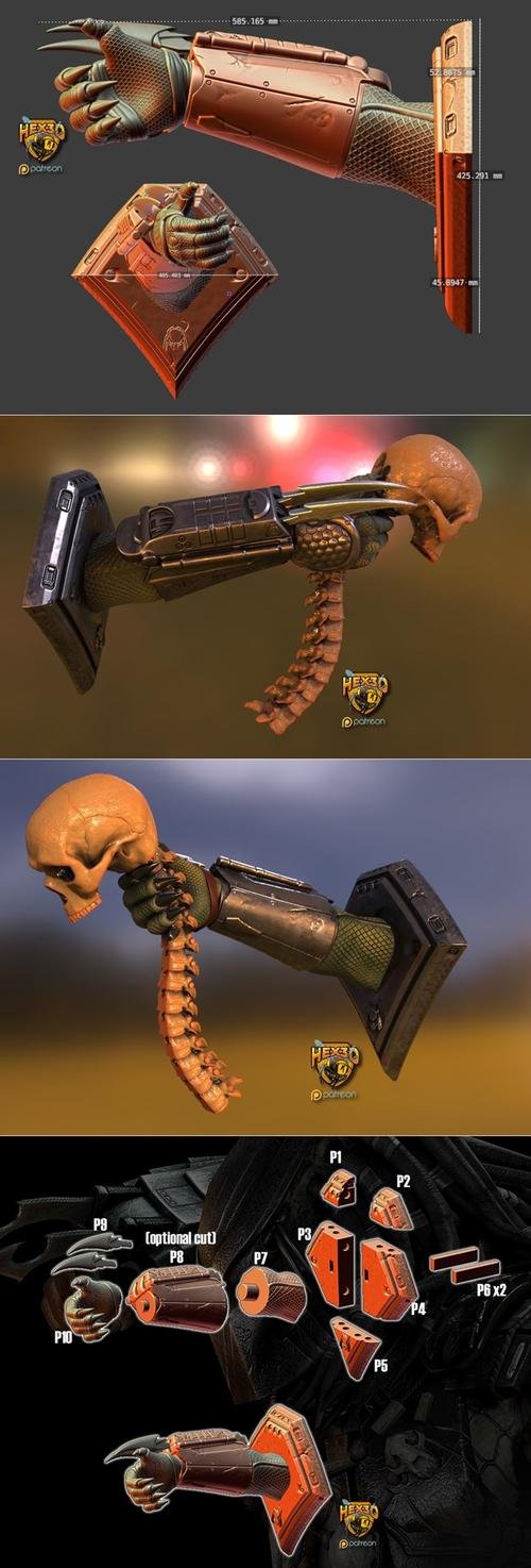 Predator Trophy Wall Mount – 3D Print