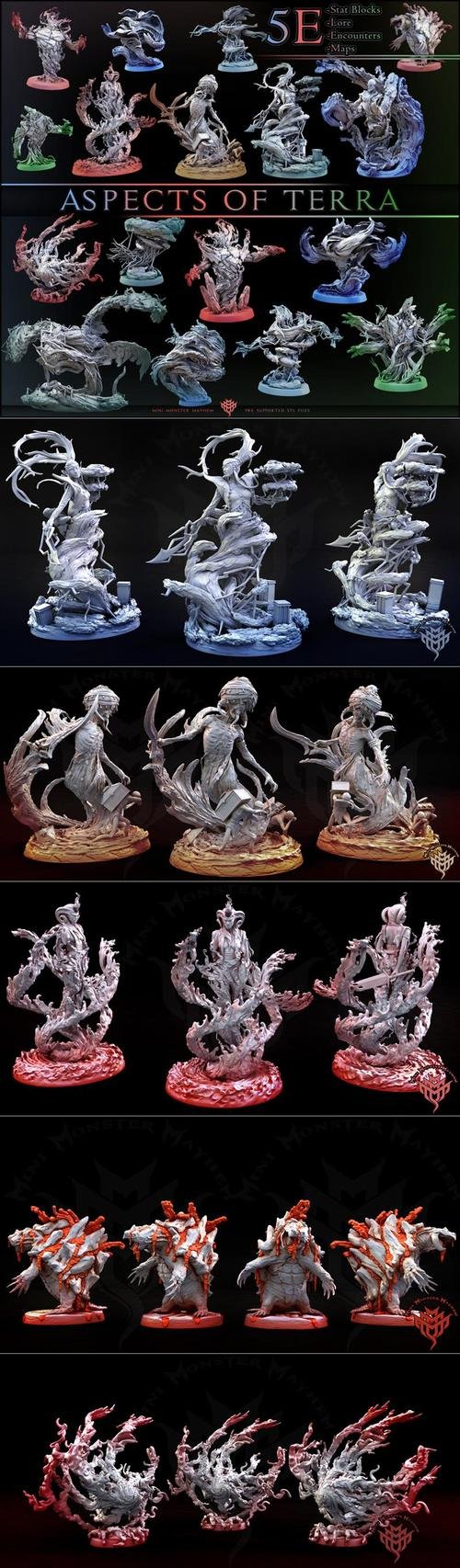 Mini Monster Mayhem Aspects of Terra May 2021 – 3D Print