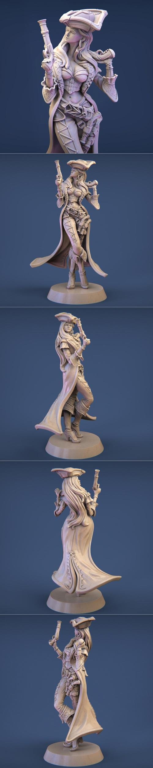 Anne the Pirate Captain – 3D Print