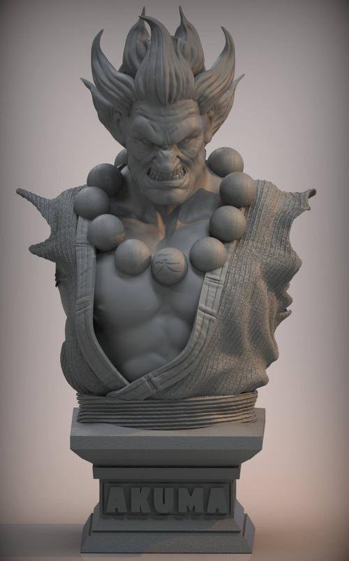 Akuma bust – 3D Print