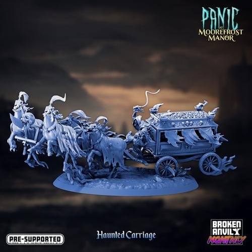 Broken Anvil Miniatures - Panic at Moorefrost Manor - Haunted Carriage – 3D Print