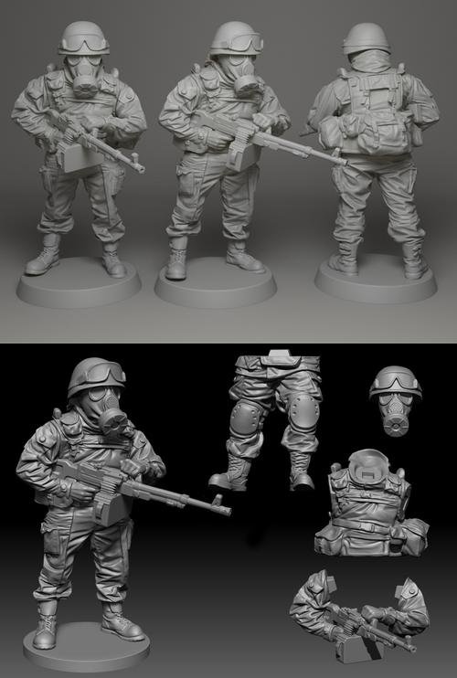 Albino Raven Soldier 01 – 3D Print