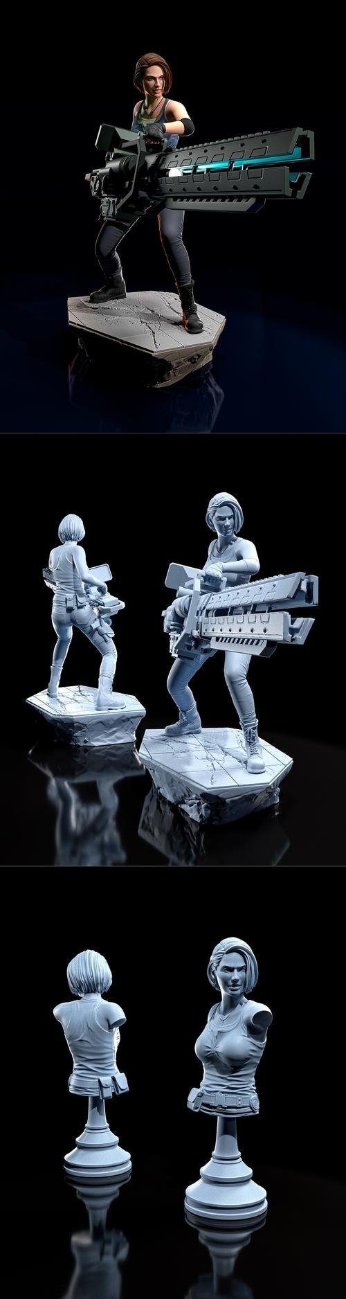 Jill Valentine – 3D Print