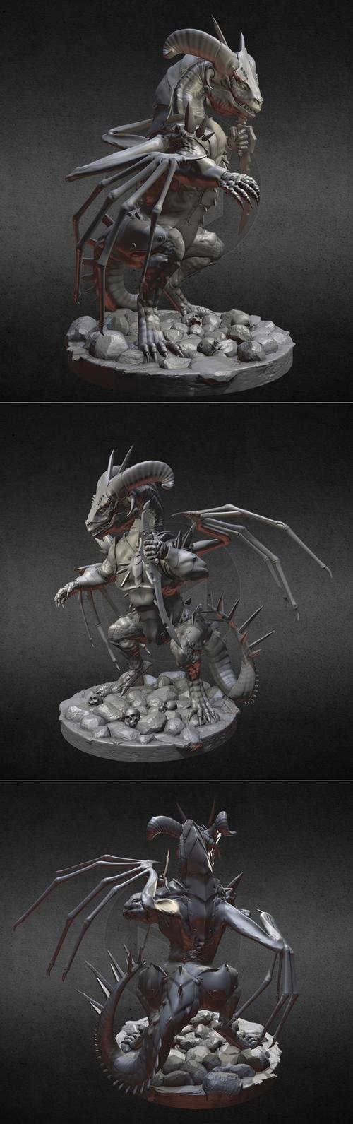 Dragon In The Shadow – 3D Print