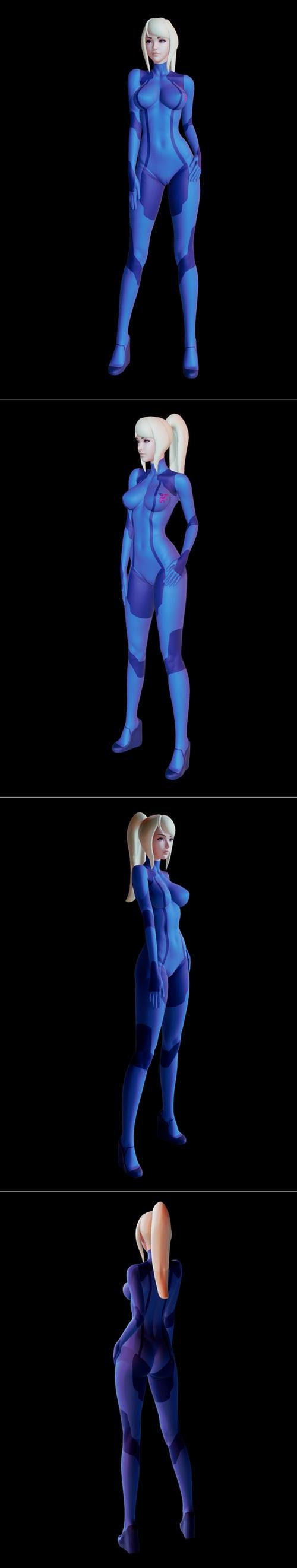 Zero Suit Samus Fan art – 3D Print
