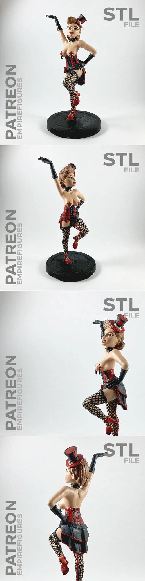 Burlesque Dancer - Empire Figures – 3D Print