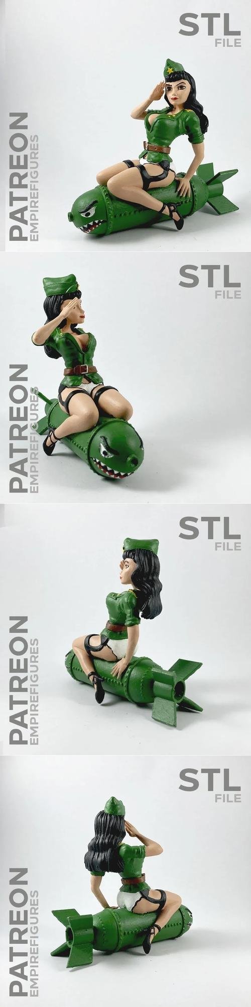 Bomber Gir - Empire Figures – 3D Print