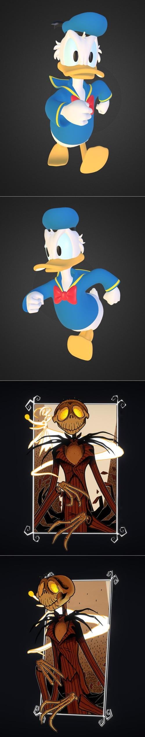 Donald Duck and Jack Skellington – 3D Print