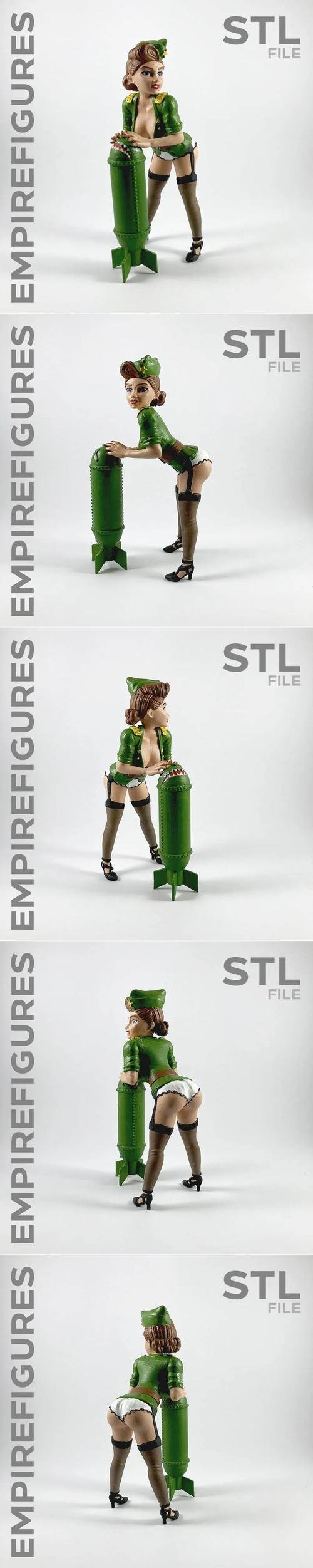 Bomber Gir 02 - Empire Figuresl – 3D Print