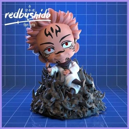 Sukuna Ryomen Nendoroid Style Fan Art from Jujutsu Kaisen – 3D Print