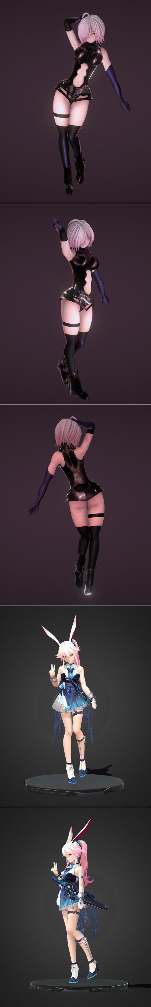 Mashu Kyrielight - FGO and Yae Sakura - Goushinnso Memento – 3D Print