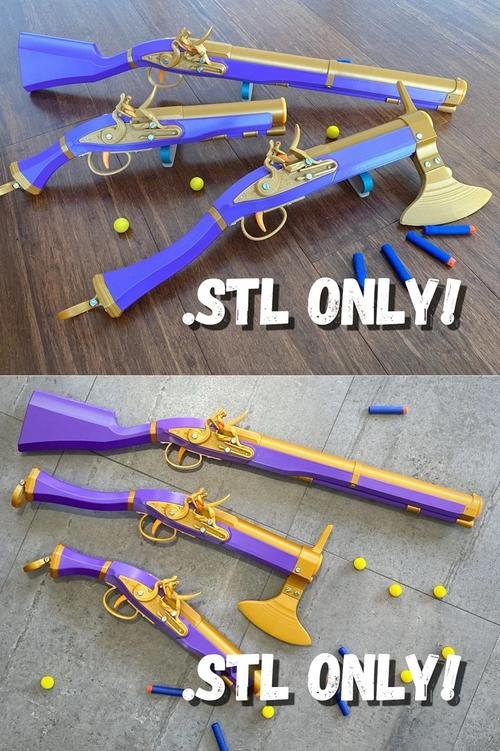 Carny Rex Flintlock pistol – 3D Print