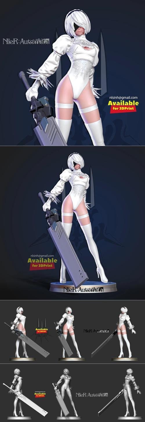 2B Nier - Automata White version – 3D Print