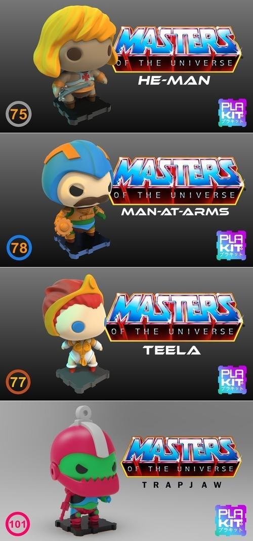 Plakit - Mestres do Universo Pack 1 – 3D Print