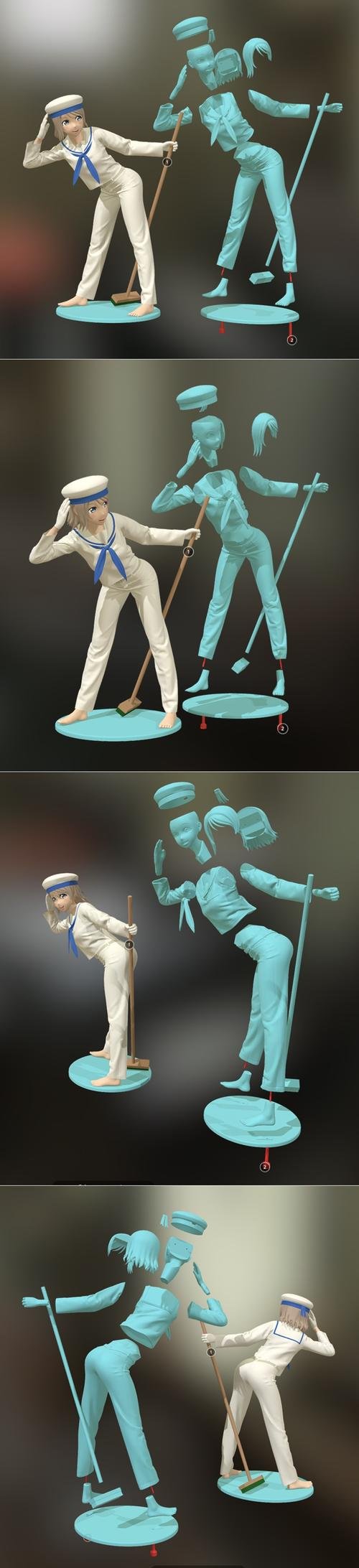 Sailor Girl – 3D Print