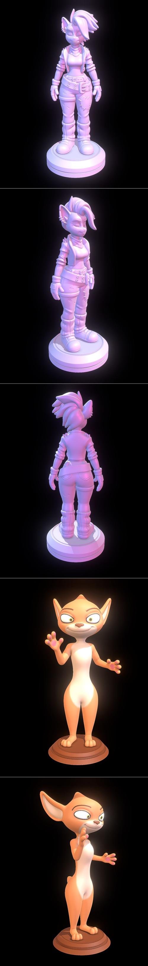 Tawna Bandicoot - Crash Bandicoot 4 and Sorrel - Dragon Rider – 3D Print