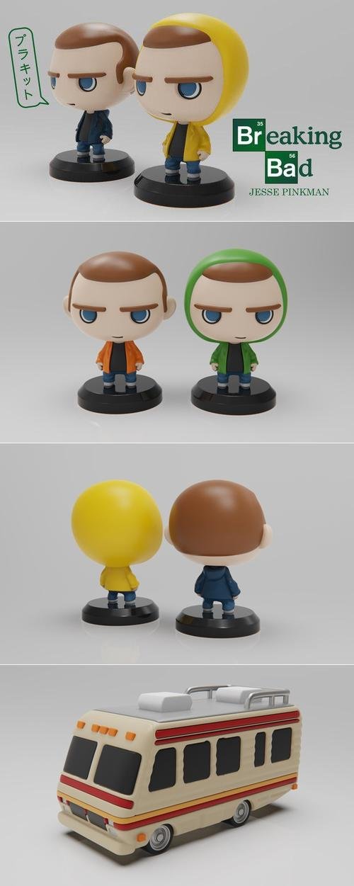 Plakit - Breaking Bad, Jesse e Trailer – 3D Print