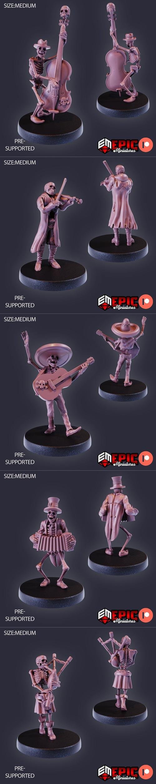 Skeleton Musicians – 3D Print