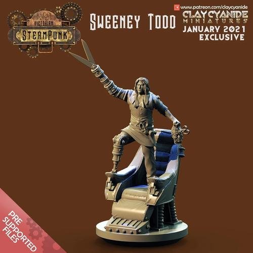 ClayCyanide - Victorian SteamPunk - Sweeney Todd – 3D Print