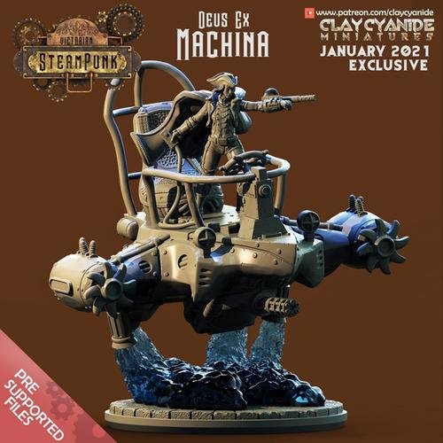 ClayCyanide - Victorian SteamPunk - Deus Ex Machina – 3D Print