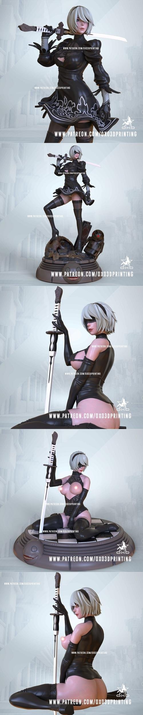 OXO3D - 2B SFW and NSFW Version (August 2022 Model) – 3D Print