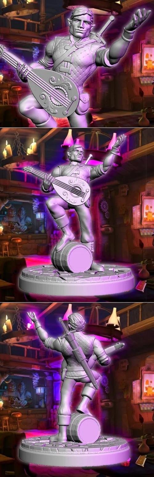 Solomon The Gnome Bard – 3D Print