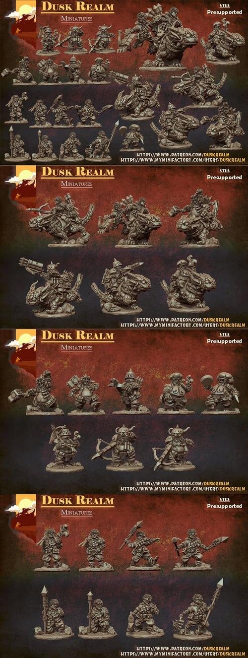 Dusk Realm Miniatures - Halfling – 3D Print