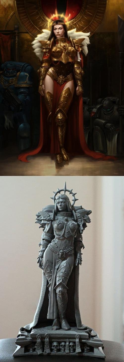 40K Empress final – 3D Print