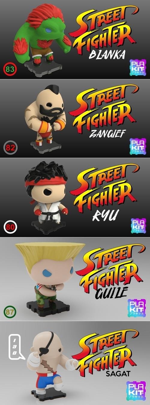 Plakit - Street Fighter Pack 2 – 3D Print