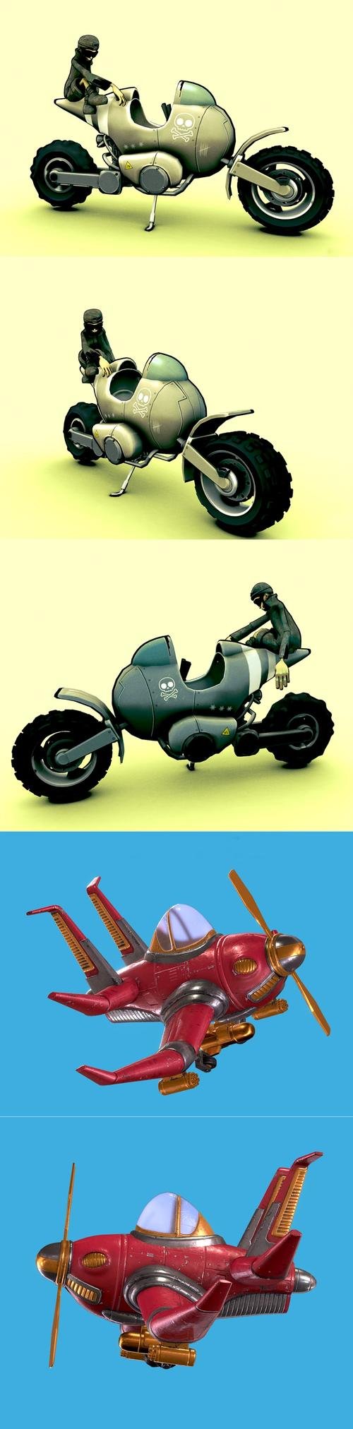 Moto Desert and Aerosmith - Little Bomber – 3D Print