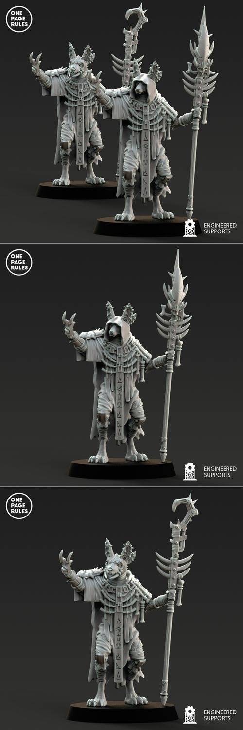 One Page Rules - Jackal Shaman – 3D Print
