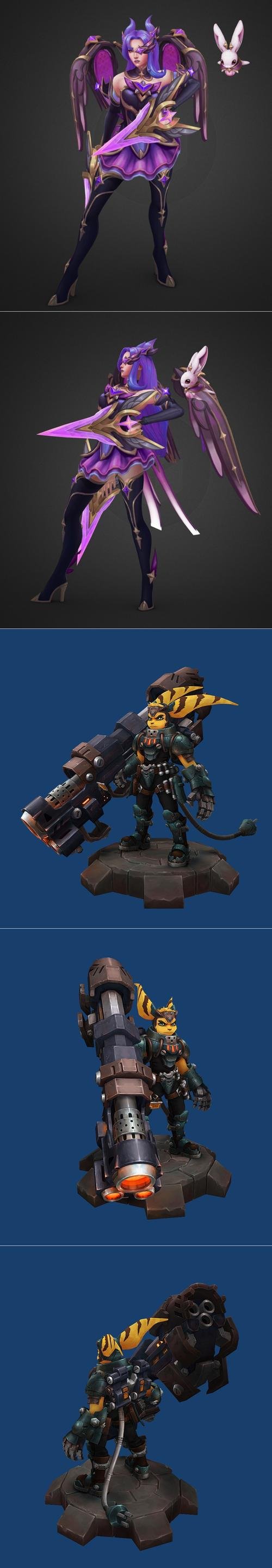 Corrupted Star Guardian KaiSa and Ratchet – 3D Print