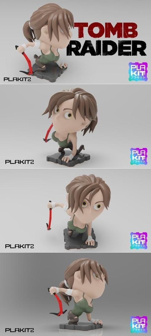 PlaKit2 - Tomb Raider, Lara Croft – 3D Print