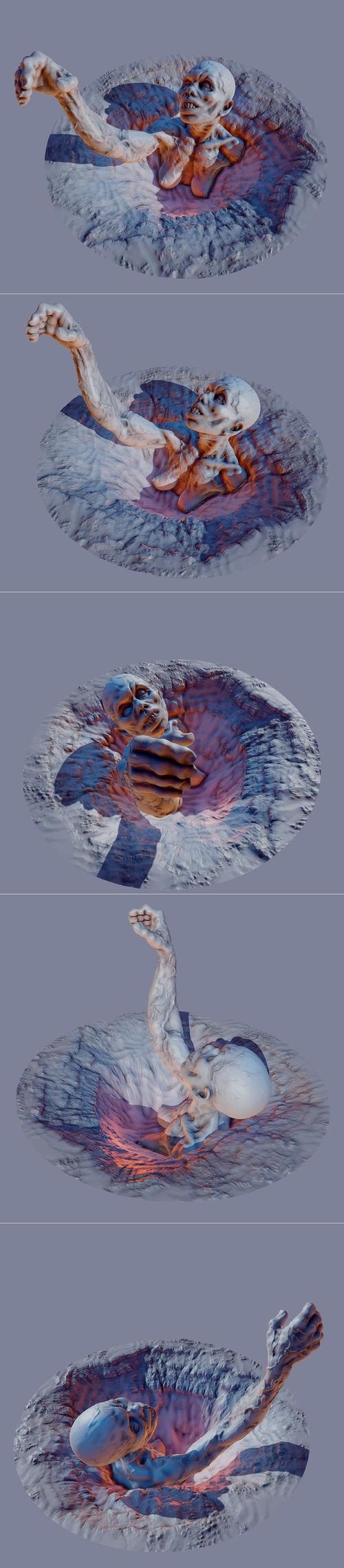 Zombie In The Hole – 3D Print