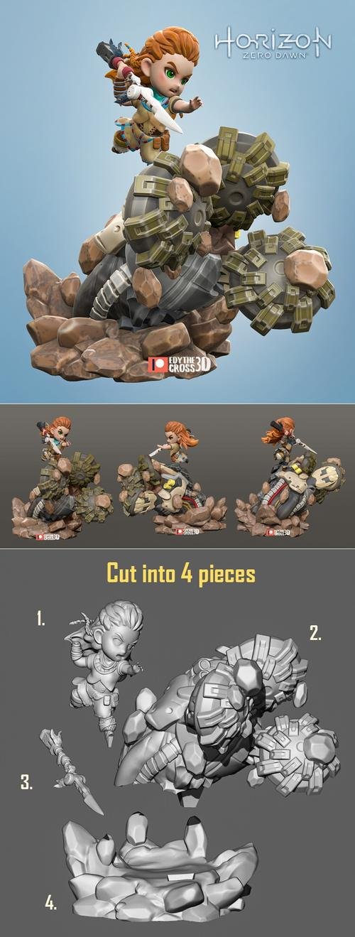 Aloy - Horizon Zero Dawn (Chibi) – 3D Print