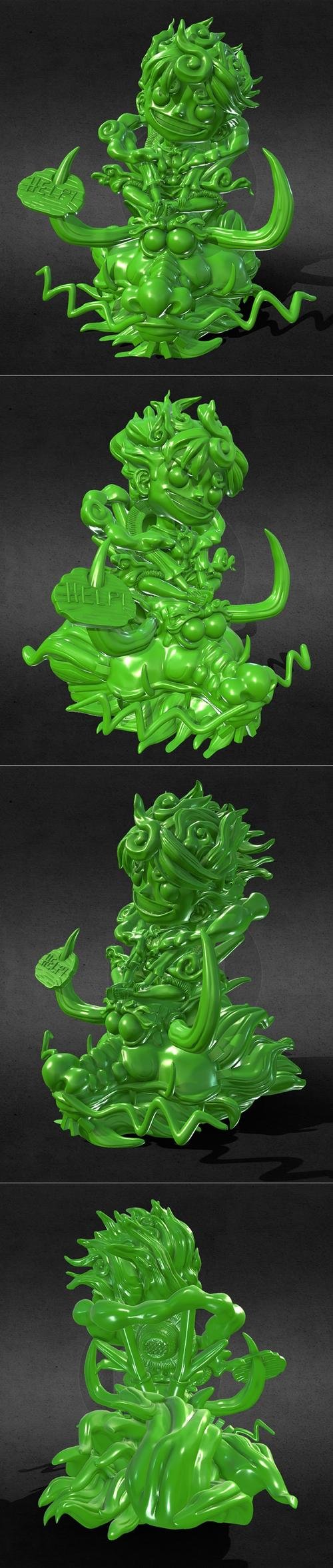 Chibi Luffy Nika – 3D Print