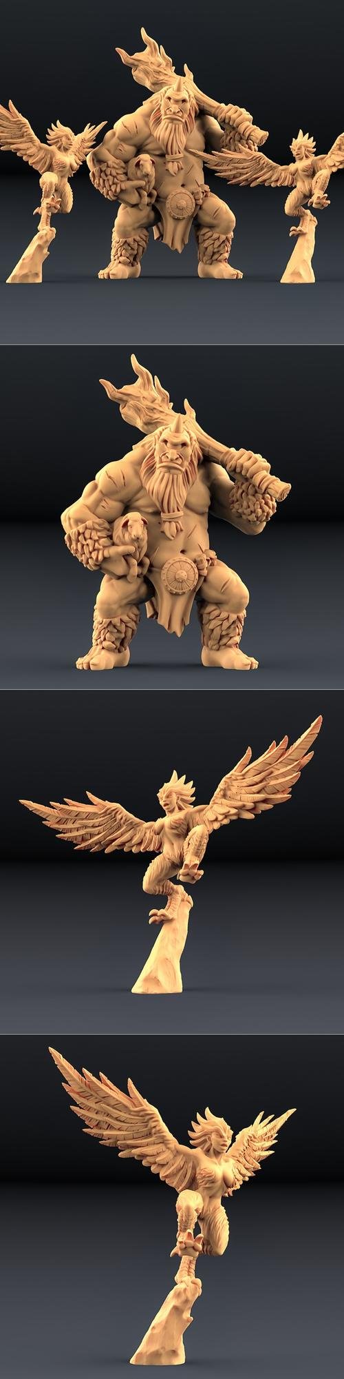 Cyclope and Harpies – 3D Print