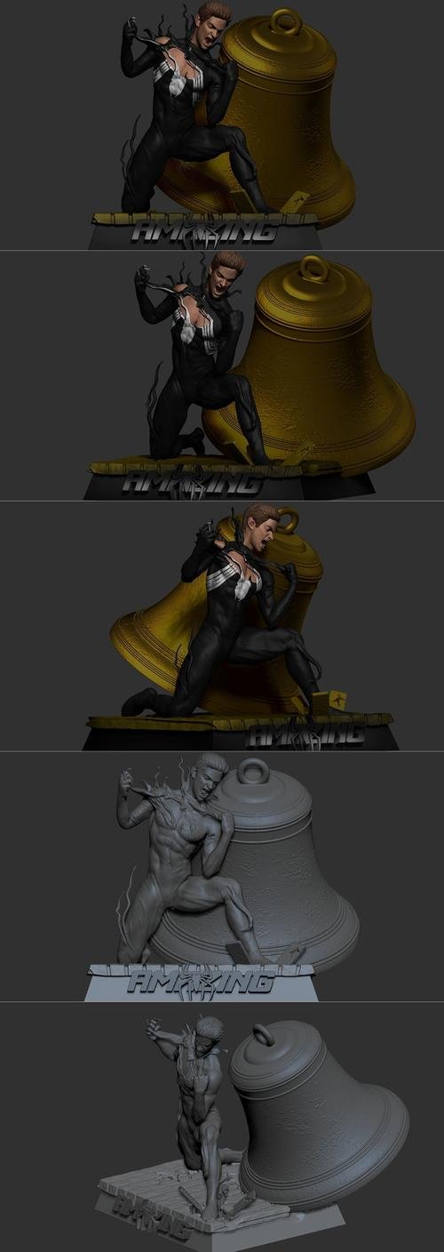 Symbiote Spiderman Andrew Garfield – 3D Print