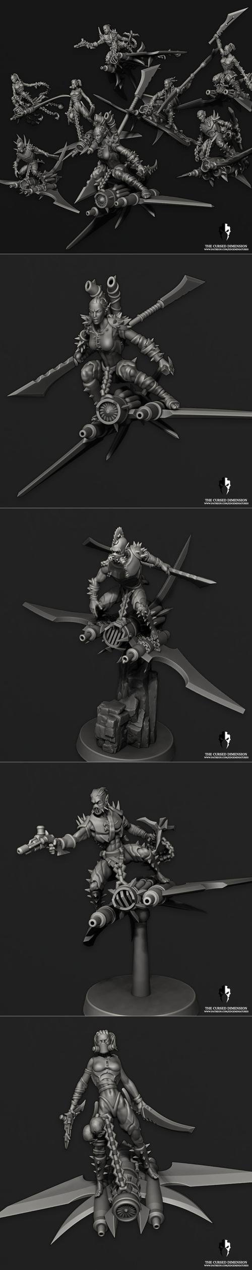 Edge Miniatures - Speed Demons – 3D Print