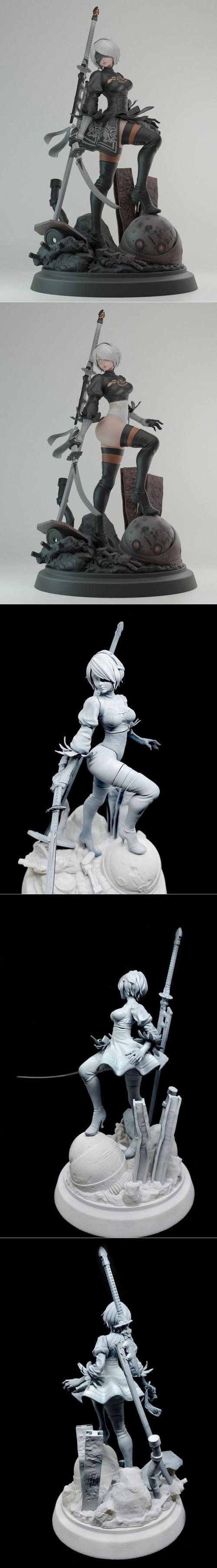 Nier Automata 2B – 3D Print