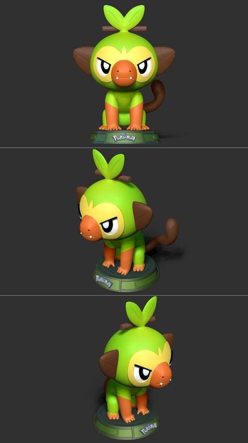 Grookey - Pokemon Fanart – 3D Print