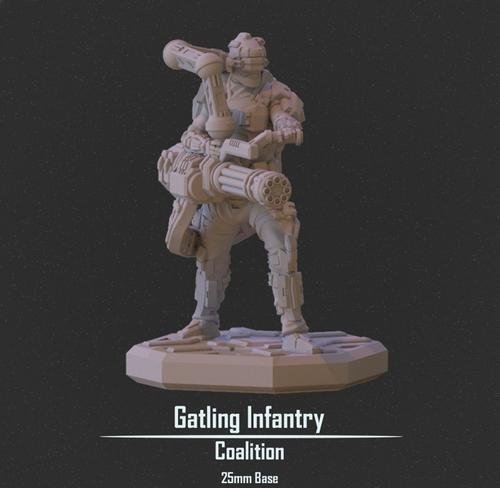 Gatling Infantry – 3D Print