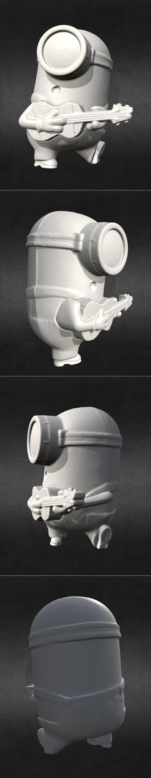 Scanned Guitar Playing Minion – 3D Print